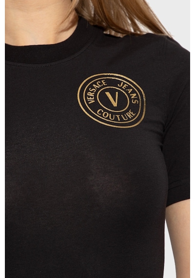 Versace Jeans Couture Bayan Elbise 74haot06 Cj03t G89 Siyah-gold Altın