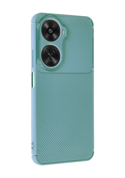 Huawei Nova 12 Se Uyumlu Kılıf Auto Focus Karbon Kapak - Koyu Yeşil