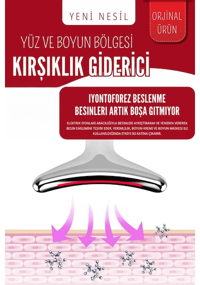 Yüz Ve Boyun Kırşıklık Giderici Ems Güzellik Cihazı Gıdık Sarkma Kırışıklık 3 Modlu
