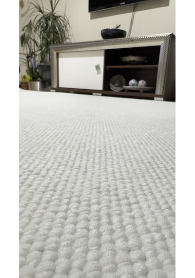 Elvey Home Krem İskandinav Yumuşak Bukle Minimalist Tozumazözel Kesim Halı Elvbklmakhal Krem