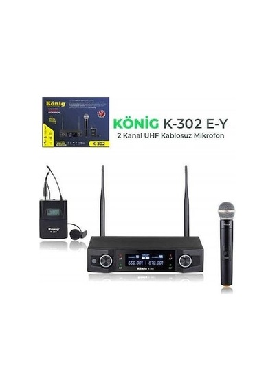 König K 302 Uhf 1El 1Yaka Mikrofon
