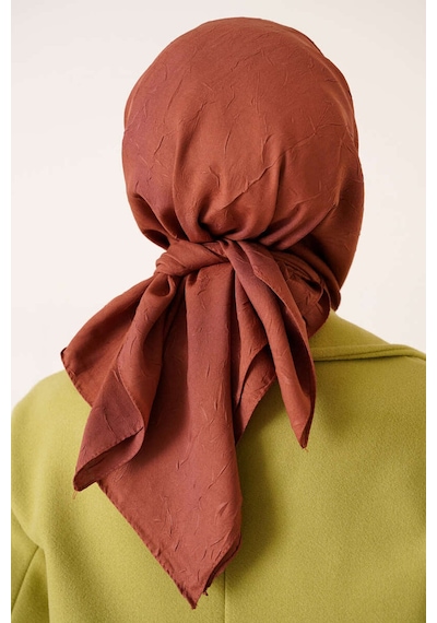 Bambu Kraş Eşarp Tesettür Giyim, Hafif, Rahat, Şık, Yüksek Kalite, Hijab, Scarf, Shawl Kiremit