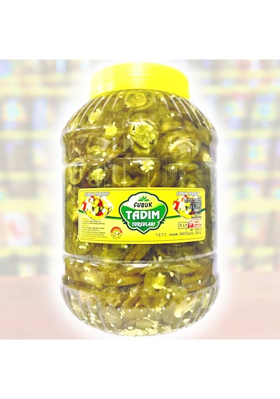 Çubuk Tadım Turşuları Dilimli Jalapeno Biber Turşusu 5 KG
