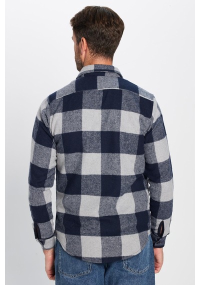 Tudors Unisex Slim Fit Dar Kesim Oduncu Çift Cep Kapaklı Kareli Kışlık Gömlek-32140 Çok Renkli Tudors Unisex Slim Fit Dar Kesim Oduncu Çift Cep Kapaklı Kareli Kışlık Gömlek-32140 Çok Renkli