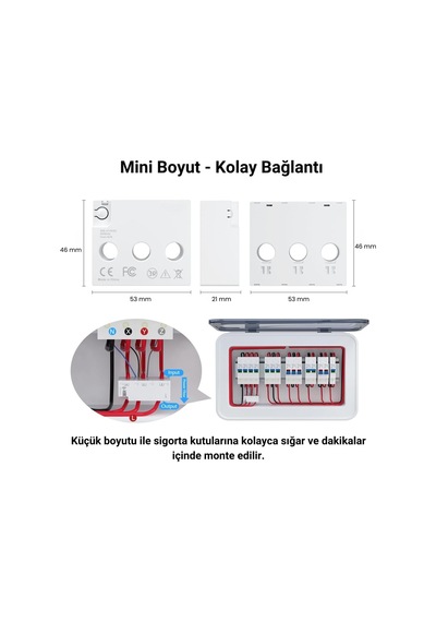 Wifi Akıllı Enerji Ölçer - 63a Tuya, Smart Life Uyumlu Aes-03w