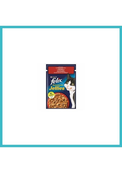 Felix Pouch Sensation Jellies Sığır Etli Ve Domatesli Yetişkin Kedi Konservesi 85 Gr Dfnbez
