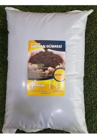 Büyükbaş Hayvan Gübresi 10 Kg Yanmış Elenmiş Gübre Doğal Ahır 0,250