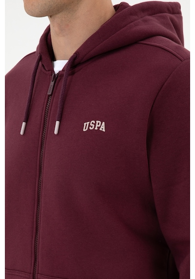 U.S. Polo Assn. Erkek Regular Fit Koyu Bordo Şardonlu Örme Hırka 50313755-VR177