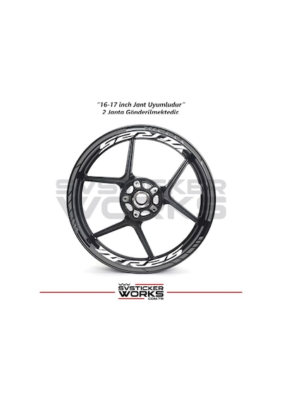 Yamaha Yzf-r25 Jant Sticker Dış Ve İç Set Sticker Jant Şeridi Gri