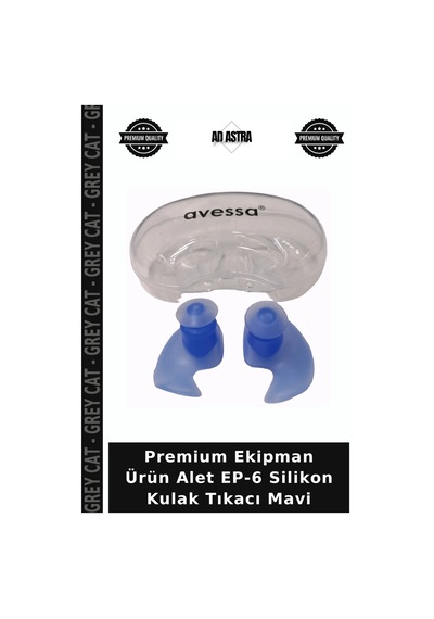 Premium Ekipman Ürün Alet Ep-6 Silikon Kulak Tıkacı Mavi