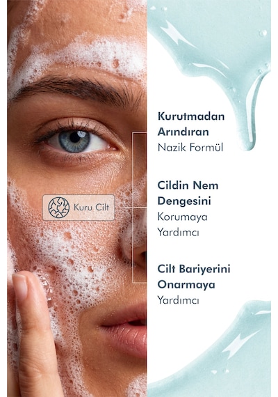 Kuru Ve Karma Ciltler İçin Nemlendirici Ve Bariyer Onarıcı Temizleme Jeli 200 Ml