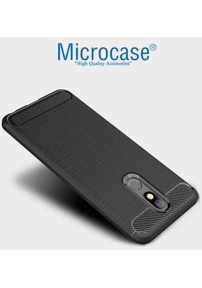 Microcase LG Uyumlu K40 Brushed Carbon Kilif + Cam (Seç) 364456370