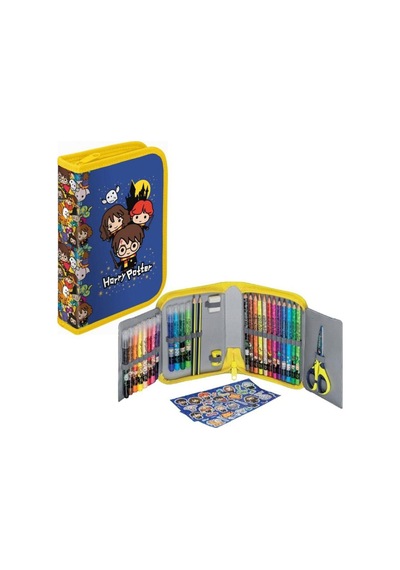 Harry Potter Dolu Kalem Kutusu Tek Gözlü Çok Renkli