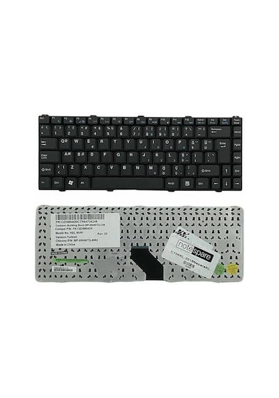Vestel İle Uyumlu Eko 154sg Notebook Klavye Siyah Tr
