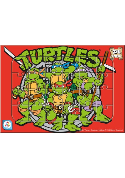 Ninja Kaplumbağlar 24 Parça Frame Puzzle Seti