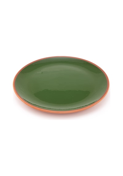 Seramik Sunum Tabağı 18 Cm Yeşil 4 Adet