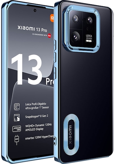 Kilifone - Xiaomi Uyumlu Mi 13 Pro - Kılıf Kamera Korumalı Tatlı Sert Omega Kapak - Mavi