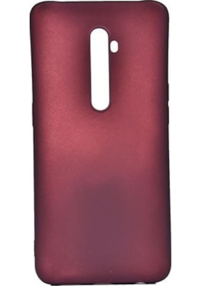 Oppo Reno 2 Kılıf Esneyebilen Şık Sofina Silikon Kapak Bordo