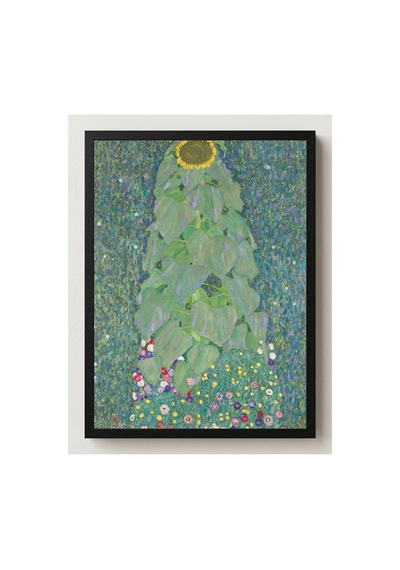 Klimt Ayçiçeği Çerçevesiz Poster 30x42 Cm A3 Tablo Art Nouveau Duvar Dekoru Mat Fotoğraf Kağıdı