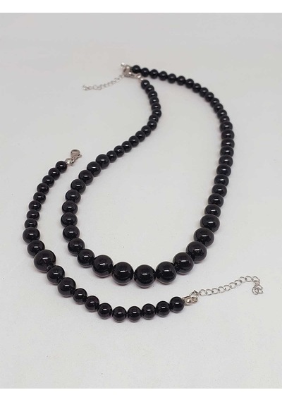 Galaksi Serisi Shungite Şungit Taşı Kolye & Bileklik Seti Çok REnkli