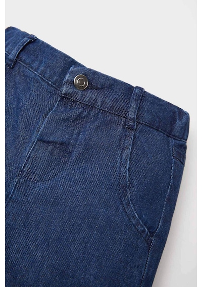 DeFacto Erkek Bebek Basic Düz Jean Şort E8258A525SMNM28 Mavi