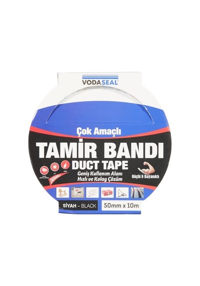 27kids Vodaseal Çok Amaçlı Tamir Bandı, 50mmx10mt, Siyah Açık Bej