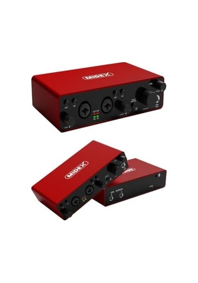 Glx-800rd Üst Segment Usb Stüdyo Ses Kartı 2 Giriş 2 Çıkış 24bit/192khz
