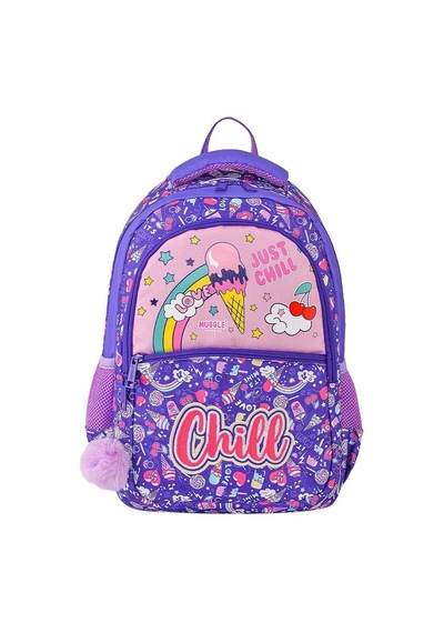 Mikro Muggle Mu-6870 Ice Cream Mor Okul Çantası Karışık