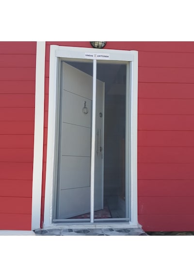 Mıknatıslı Fiberglass Yanmaz Tül Otomatik Kapı Sinekliği Mıknatıslı Fiberglass Yanmaz Tül Otomatik Kapı Sinekliği