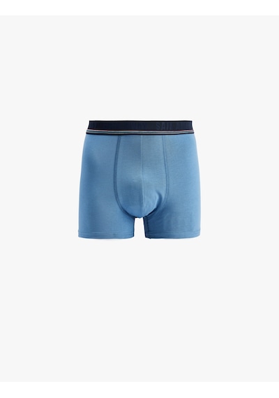 Koton Çok Renkli Pamuklu 3'lü Boxer Seti Lacivert 6slm90040mk