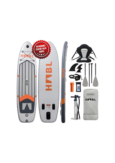Şişme Sup Board 81 320 15cm Setli Gri Su Sporları İçin Dayanıklı Ve Konforlu Kullanım