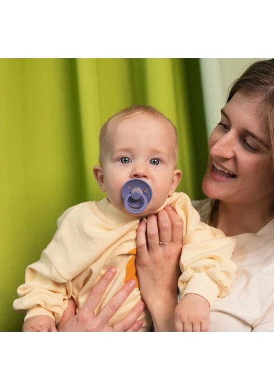 Bibs Colour Kauçuk Emzik 0-6 Ay Peri Peri Mor