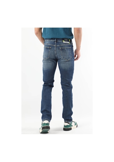 Erkek Dizi Yırtık Jean Pantolon Mavi 001