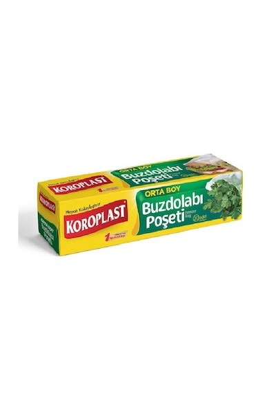 Koroplast Orta Boy Buzdolabı Poşeti 2 x 20'li 24 x 38 CM