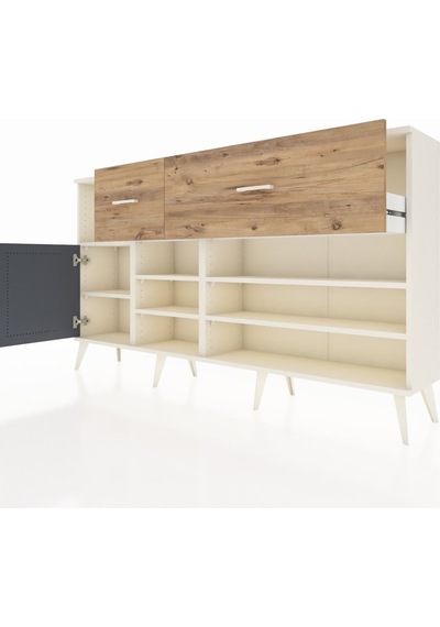 Arges Konsol 6 Raflı 2 Çekmeceli Tek Kapaklı 176x30x99 Aytaşı-antrasit/çam Antrasıt/atlas Çam - Aytası Arges Konsol 6 Raflı 2 Çekmeceli Tek Kapaklı 176x30x99 Aytaşı-antrasit/çam Antrasıt/atlas Çam - Aytası