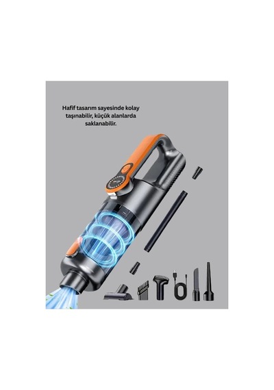 Kablosuz Vakumlu El Süpürgesi Güçlü Performans Çok Amaçlı 0 - 250 Watt
