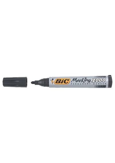 Bic Markör Permanent 1.7 MM Yuvarlak Uçlu Siyah 2000 09 - 12 Adet Siyah