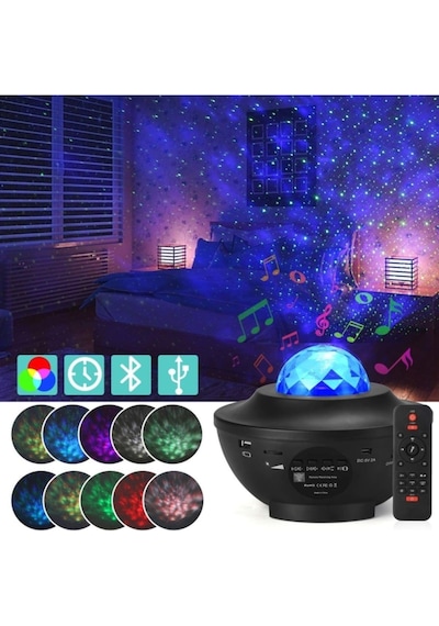 Starry Projektör Gece Lambası Çok Renkli