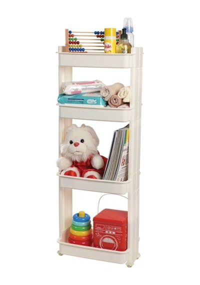 Motek Modern Organizer 4 Katlı Raf Beyaz