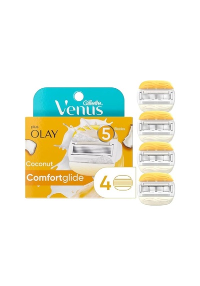 Venus Comfortglide Coconut Scent Plus Olay Kadın Tıraş Bıçağı Yedekleri, 4 Adet