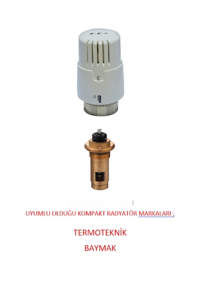 Kom - Eca Termostatik Kompakt Radyatör Valfi 602120813