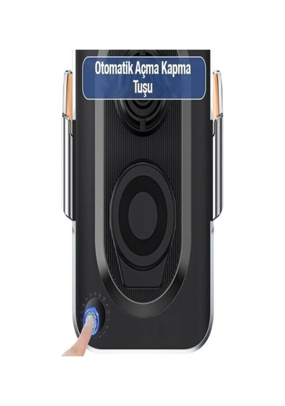 15w Sensörlü Araç İçi Wireless Şarjlı Telefon Tutucu Elite Şeffaf Süper Sessiz Tasarım 2 Mixed