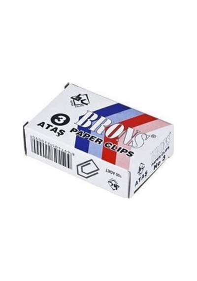 Brons Ataş No:3 100 Adet 10 Lu N11.49