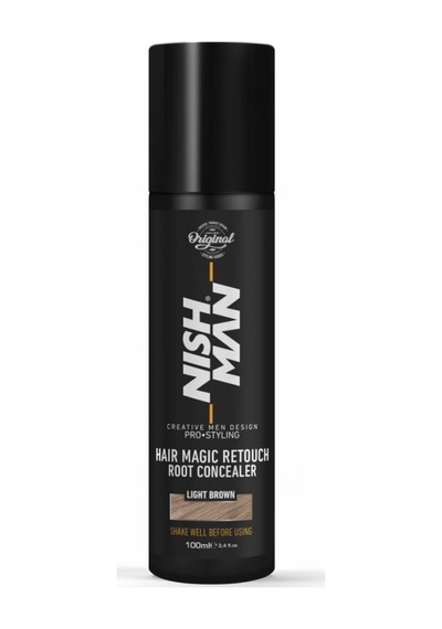 Nish Man Hair Magic Root Spray Light Brown 100 Ml