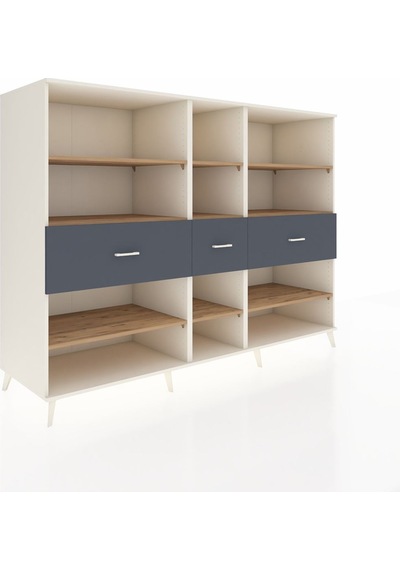 Kronos Dolap 9 Raflı 3 Çekmeceli 220x59x163 Aytaşı-çam/antrasit Aytaşı-çam/antrasit Kronos Dolap 9 Raflı 3 Çekmeceli 220x59x163 Aytaşı-çam/antrasit Aytaşı-çam/antrasit