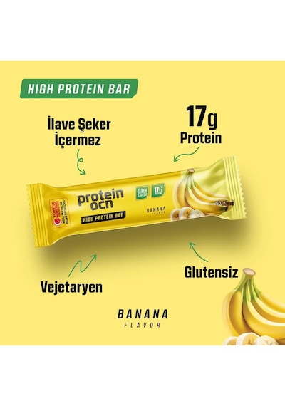Proteinocean Muz Aromalı Protein Bar 50 G 2 Adet