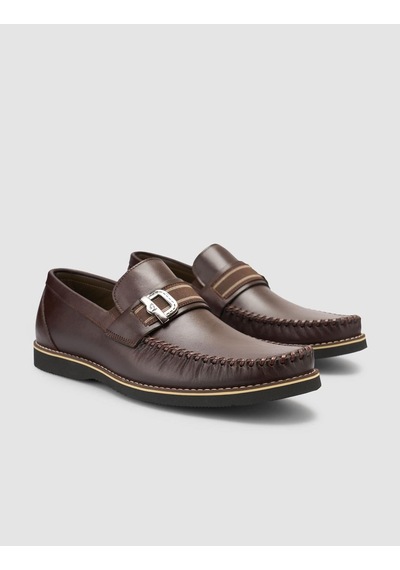 Cabani Miramar %100 Hakiki Deri Kahverengi Erkek Loafer