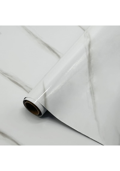 Brano Yapışkanlı Kaplama Folyosu Beyaz Mermer 75 Cm x 7 Metre