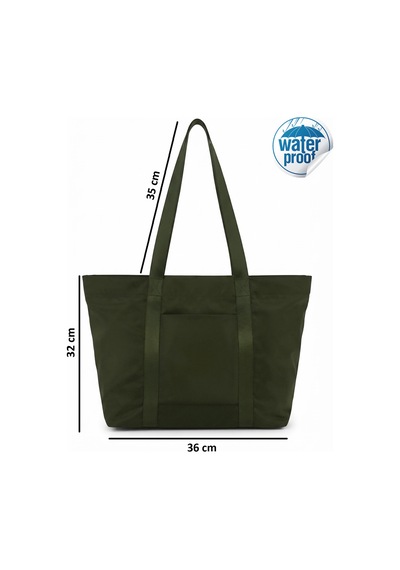 Tuttobene Trendy Haki Tote Omuz Çantası Xl Boy Tb022