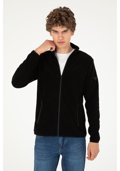 U.S. Polo Assn. Erkek Siyah Basic Polar Hırka 50298066-VR046